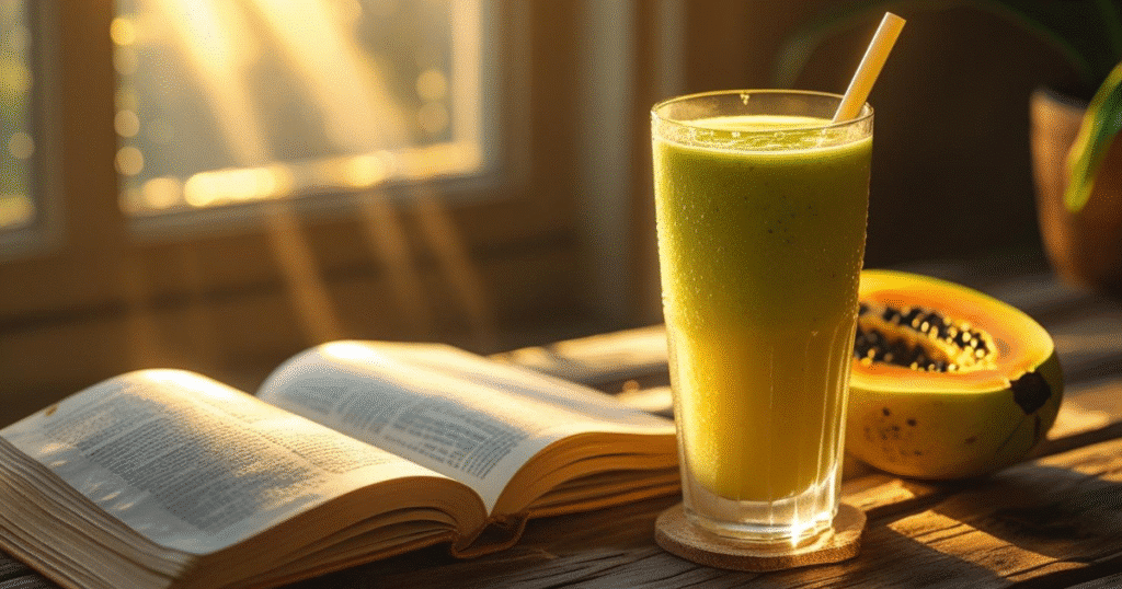 Papaya Smoothie with Fennel